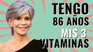 ¡Jane Fonda 86 todavía se ve 59 🔥 Mis 3 Vitaminas Para No Envejecer [upl. by Leighland]