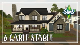 The Sims 3 Speed Build  Six Gable Stables Updated [upl. by Mellette]