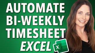 How to Automate BiWeekly Timesheet Template in Excel for Payroll [upl. by Aihseyn234]