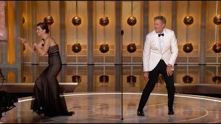 Will Ferrell amp Kristen Wiig Present Male Actor – Motion Picture MusicalComedy I 81st Golden Globes [upl. by Prichard]