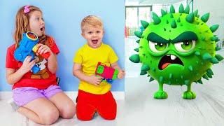 Oliver and Kids Story about Viruses [upl. by Balsam]