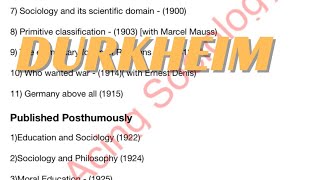 DURKHEIM ALL BOOKS COMPILATION Cuetpg  net sociology  sociology book [upl. by Ettenowtna]