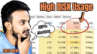 2023 FIX 100 Disk Usage Problem in Windows 1011  High Disk Usage [upl. by Aeila846]