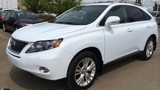 Pre Owned White 2010 Lexus RX 450h AWD Hybrid  Touring Package Review  Edmonton Canada [upl. by Nuahsor743]