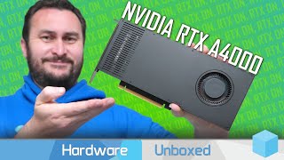 Nvidia RTX A4000 Worth Buying Gaming Benchmark Review [upl. by Georgette]