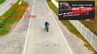 Nouveau Plateau moto 20212024 parcours en entier évitement à droite [upl. by Nadean695]