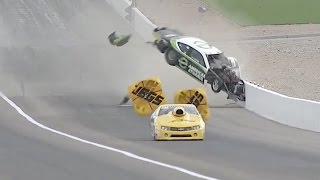 Deric Kramer spectacular Pro Stock crash  NHRA Vegas [upl. by Boyt]