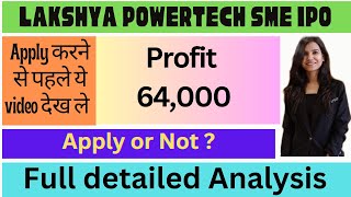 Lakshya Powertech IPO I Lakshya Powertech IPO Review I Lakshya Powertech IPO GMP I Lakshya Powertech [upl. by Ashla]