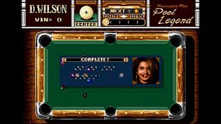 Minnesota Fats  Pool Legend Gameplay Genesis [upl. by Atteuqnas]