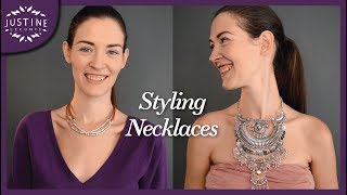 How to style statement necklaces  quotParisian chicquot  Justine Leconte [upl. by Lachman]