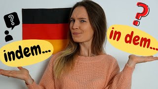 INDEM DADURCH DASS vs IN DEM  Deutsche Grammatik B2 C1 [upl. by Ayotan]