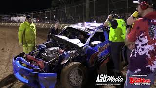 Speedway Crashes Ash Medias Chaos and Carnage 2019 [upl. by Ennoira]