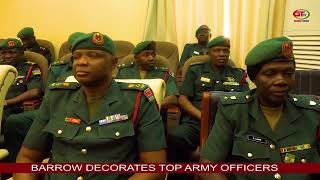 BARROW DECORATES TOP ARMY OFFICERS [upl. by Pizor]