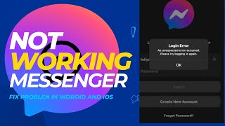 Messenger is not working How to fix messenger problem Not online [upl. by Innus67]