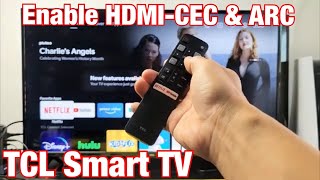 TCL Smart TV How to Enable HDMICEC amp ARC [upl. by Caren]