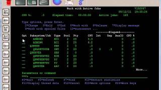 AS400 Tutorial  Running Job Priority [upl. by Jerrine]