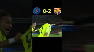 PSG vs Barcelona Champions league shorts messi [upl. by Kcireddor545]