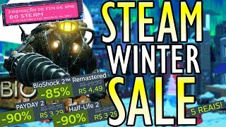 STEAM WINTER SALE 2023  146 JOGOS BARATOS por menos de R 5 REAIS no PC Promoção na Steam [upl. by Ellehcir73]