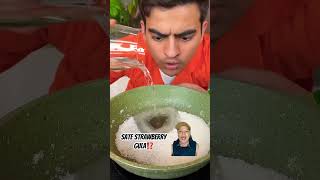 SATE STRAWBERRY GULA⁉️ funny comedy food magic foodie song music bollywood newsong [upl. by Annig756]