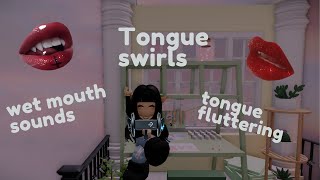 Roblox ASMR ✨tongue swirling and flutters✨INTENSE [upl. by Karie]