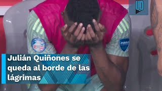 ¡Al borde de las lágrimas Julián Quiñones toca fondo con la Selección Mexicana [upl. by Llenoj]