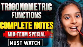 Class 11 Maths Trigonometric Functions Notes  Complete NCERT notes in Easy Language [upl. by Finah742]