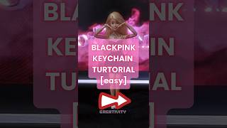 Easy Kpop DIY 💕 blackpink keychain shorts diy easy creativity kpop greativity [upl. by Aiza]