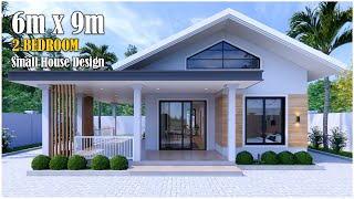 Beautiful Small House  6m x 9m Design with 2Bedroom [upl. by Anier]