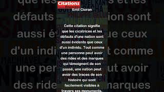 Les rides dune nation sont aussi visibles que celles dun individu  Emil Cioran [upl. by Zollie98]