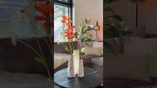 QUVIO Vazen van keramiek  Marble look  Set van 3 home homedecor accessories bloemen products [upl. by Graubert]