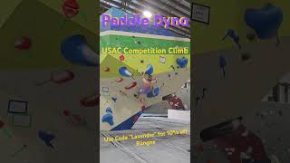 USAC Competition Paddle Dyno climbing boulderinggym dyno [upl. by Zane]