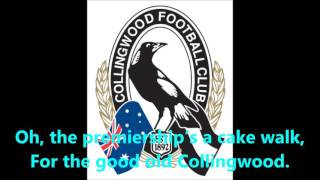 Collingwood Magpies theme song Lyrics AFL SingALong [upl. by Aneeuqahs358]