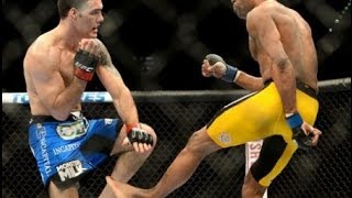 ANDERSON SILVA  FRATURA A CANELA  UFC 168  CÂMERA LENTA [upl. by Herv]