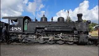 Cumbres and Toltec Scenic Railroad Coal Burning Steam Train [upl. by Neelya]