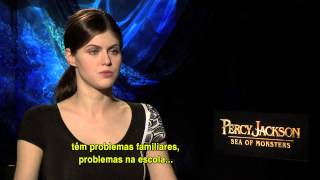 Alexandra Daddario fala sobre sua personagem em Percy Jackson [upl. by Yekram]