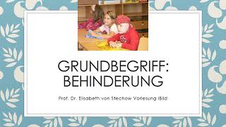 Grundbegriff Behinderung 2021 [upl. by Daggett774]