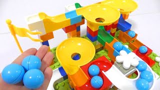 Marble Run ASMR Race ☆ HABA Slope amp Dump Truck Excavator Ambulance Forklift Garbage Truck Tractors1 [upl. by Nrublim119]