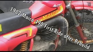 1982 Maico 490 GS First Ride in HD [upl. by Adnaloj762]