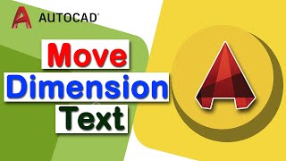 How to move dimension text in AutoCAD 2022 [upl. by Ranson]