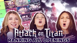 Ranking ALL ATTACK ON TITAN Openings 💥 [upl. by Griffie701]