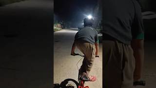 Night Cycling Stunts ruddubuddu ytshorts cyclingstunt viralshorts shorts [upl. by Will]