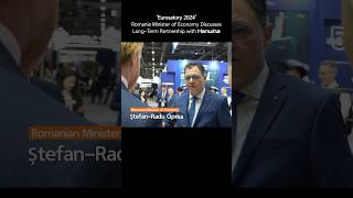 Eurosatory 2024  Romania Minister of Economy Establishes Partnership with Hanwha [upl. by Dnalevelc181]