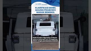 Kronologi Mobil Maung Prabowo Masuk Bengkel seusai 1 Minggu Pemakaian Pemilik Bengkel Buka Suara [upl. by Lanfri]