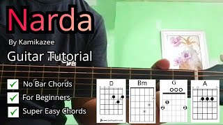 narda guitar tutorial  kamikazee  Super Easy Chords  For Beginners [upl. by Columbyne]