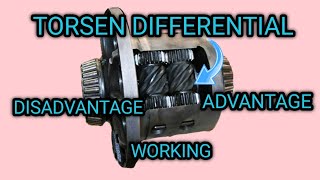 TORSEN DIFFERENTIAL  DISADVANTAGE  ADVANTAGE  WORKING [upl. by Shulock]