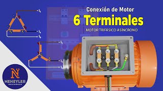 Conexión de Motor Trifásico de 6 Puntas  6 terminales  6 cables [upl. by Atterbury]