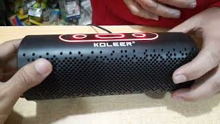 koleer 5819 speaker Bluetooth [upl. by Ahsiemat519]