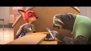 Sloth Laughing Scene  Zootopia 2016 [upl. by Delisle]