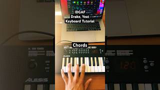 IDGAF  Drake amp Yeat Keyboard Tutorial piano pianotutorial keyboardist drake yeat hiphop [upl. by Llewon]