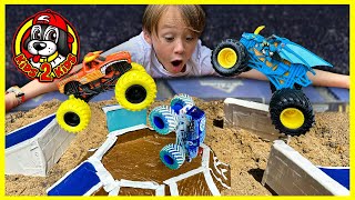 SUPER Monster Truck Toys Compilation BACK 4 MORE  Obstacle Course Racing amp Freestyle Challenge [upl. by Westphal]